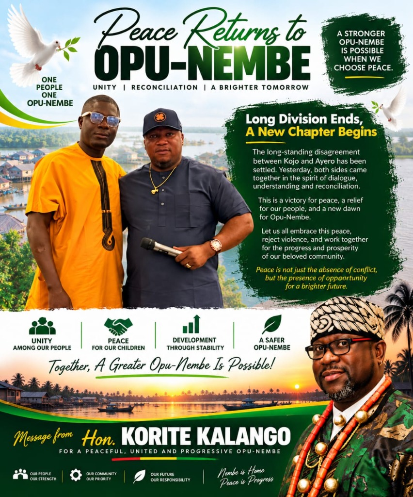A NEW DAWN OF PEACE IN OPU-NEMBE